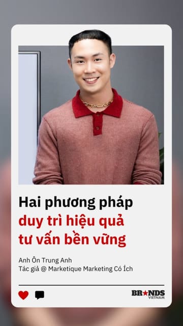 Hai phương pháp duy trì hiệu quả tư vấn bền vững