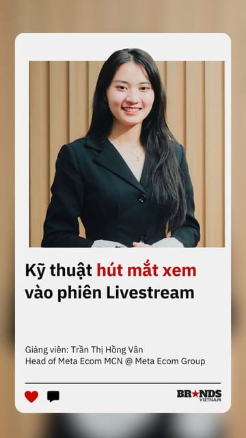 Kỹ thuật hút mắt xem vào phiên Livestream