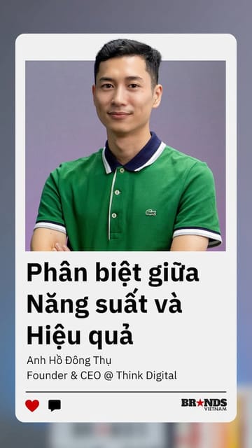 Phân biệt giữa năng suất và hiệu quả