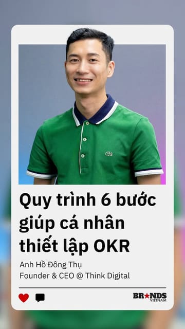 Quy trình 6 bước giúp cá nhân thiết lập OKR