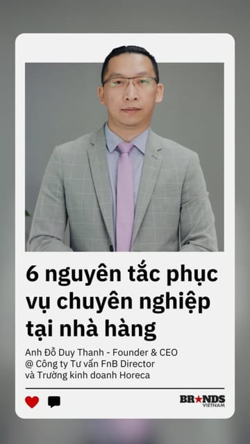 6 nguyên tắc phục vụ chuyên nghiệp tại nhà hàng