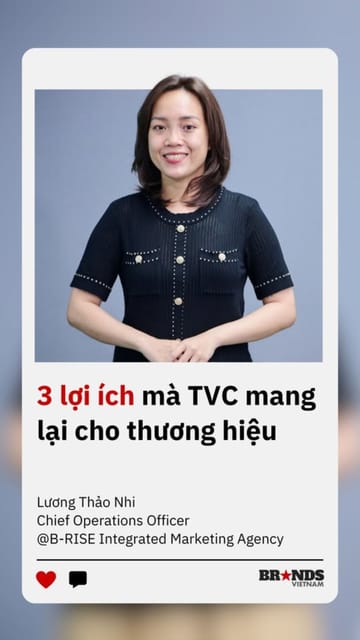 3 lợi ích mà TVC mang lại cho thương hiệu