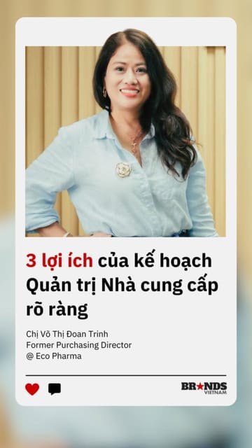 3 lợi ích của kế hoạch Quản trị Nhà cung cấp rõ ràng