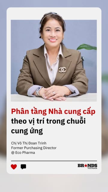Phân tầng Nhà cung cấp theo vị trí trong chuỗi cung ứng