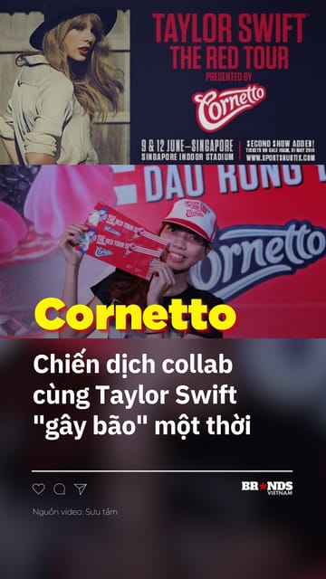 Cornetto - Chiến dịch collab cùng Taylor Swift gây bão một thời