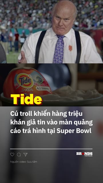 Màn troll troll khách hàng huyền thoại của Tide tại Super Bowl 2017